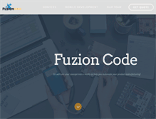 Tablet Screenshot of fuzioncode.com